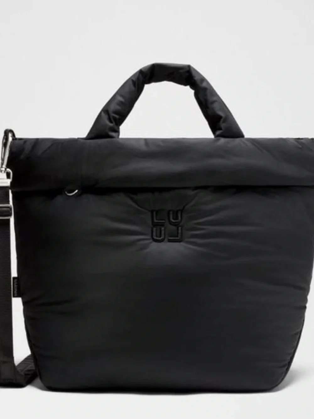 puffer lululemon bag MP-7328 Metallic Belt Bag-Matte Black – girliegirloriginals Inspired by the look of our Wunder Puff outerwear collection Lululemon Quilted Grid Tote Bag